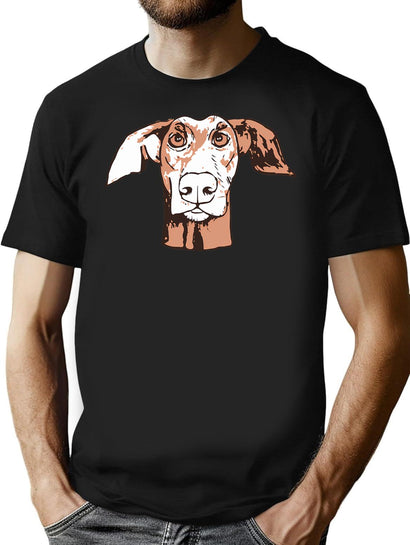 Quirky Doberman T-Shirt for Men & Women, T-Shirts Graphic Tee - Black