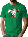 Quirky Doberman T-Shirt for Men & Women, T-Shirts Graphic Tee - Green