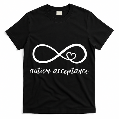 Red Instead Autism Shirt Autism Acceptance T-Shirt