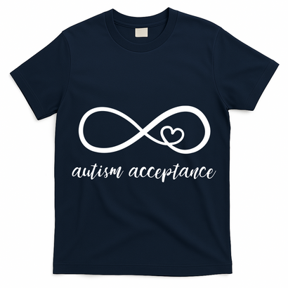 Red Instead Autism Shirt Autism Acceptance T-Shirt
