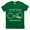 Red Instead Acceptance Of Autism T-Shirt