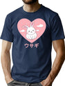 Rabbit 90S Japanese Kawaii Funny Japanese Aesthetics Kawaii T-Shirt for Men & Women, T-Shirts Graphic Tee - Navy