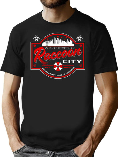 Raccoon City Resident Evil Dks T-Shirt for Men & Women, T-Shirts Graphic Tee - Black