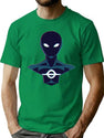 Radiant Black T-Shirt for Men & Women, T-Shirts Graphic Tee - Green