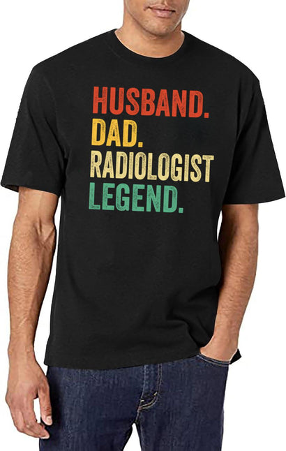 Radiologist Vintage Dad T-Shirt for Men & Women, T-Shirts Graphic Tee - Black