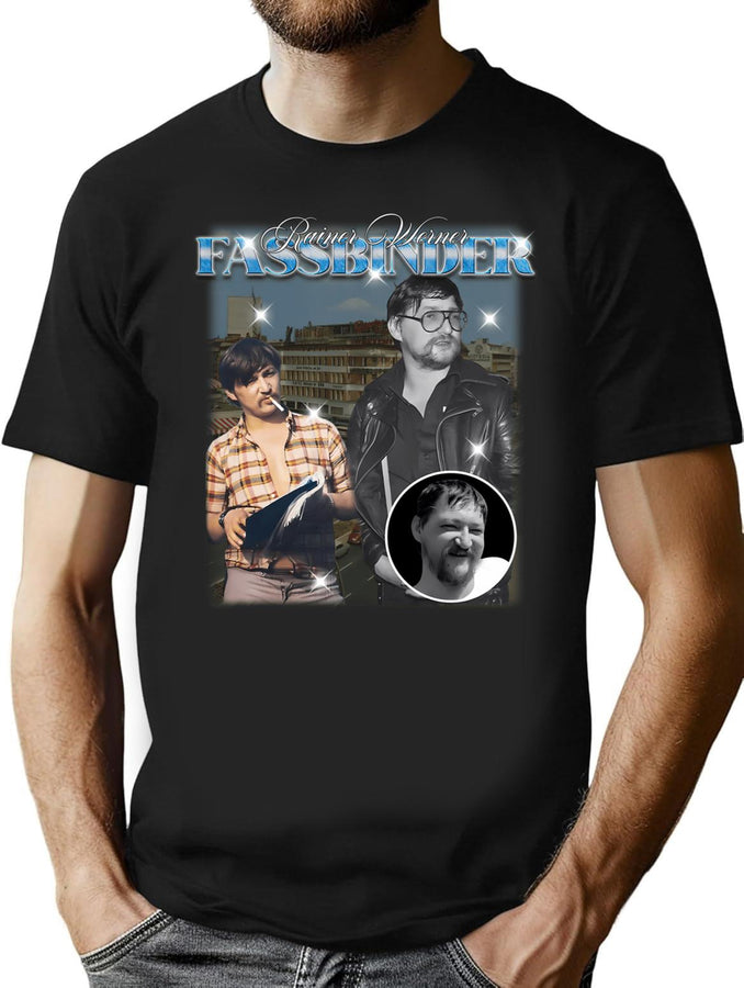Rainer Werner Fassbinder 90'S Bootleg Style Bootleg Graphic T-Shirt - Black