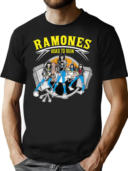 Ramone Art Funny Tour For Men Women Kids T-Shirt for Men & Women, T-Shirts Graphic Tee - Black