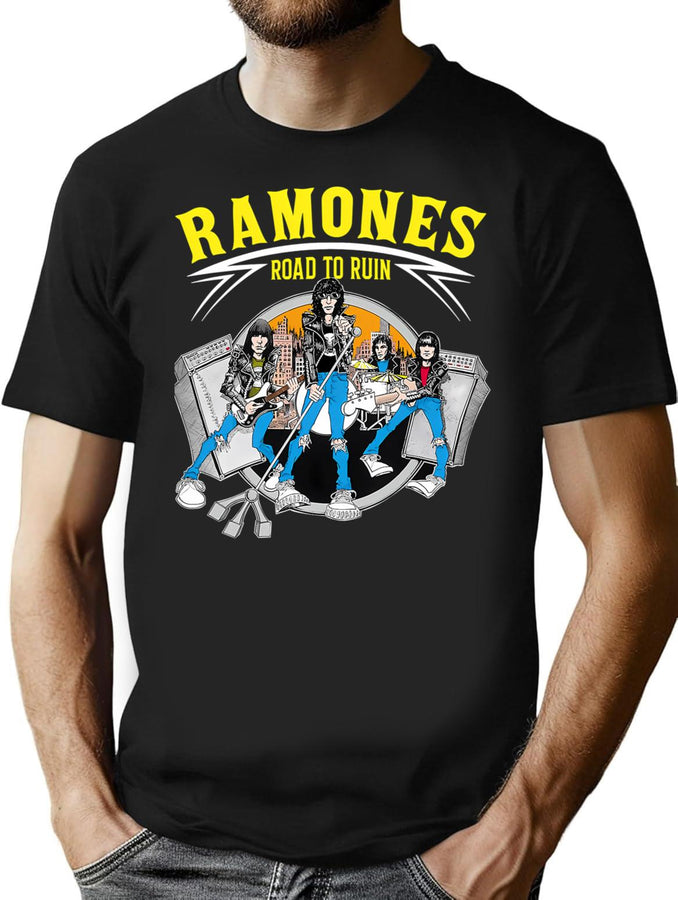 Ramone Art Funny Tour For Men Women Kids T-Shirt for Men & Women, T-Shirts Graphic Tee - Black