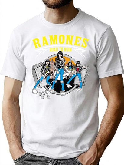 Ramone Art Funny Tour For Men Women Kids T-Shirt for Men & Women, T-Shirts Graphic Tee - Black