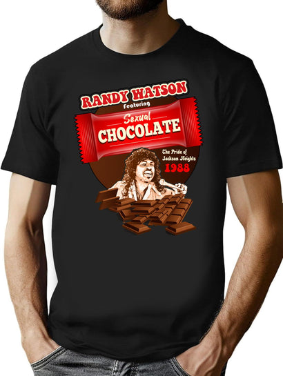 Randy Watson Sexual Chocolate Bar T-Shirt for Men & Women, T-Shirts Graphic Tee - Black