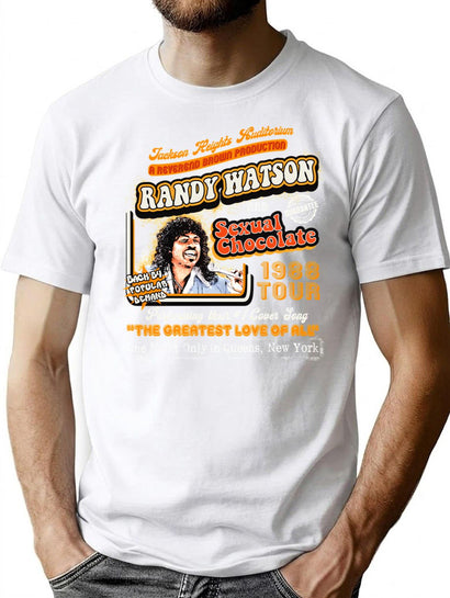 Randy Watson Sexual Chocolate Concert Poster T-Shirt for Men & Women, T-Shirts Graphic Tee - Black