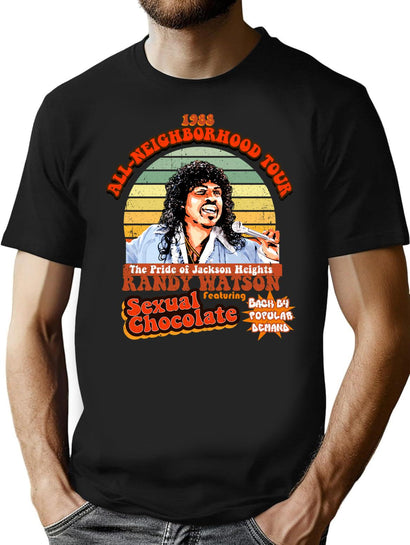 Randy Watson - Sexual Chocolate World Tour 88 T-Shirt for Men & Women, T-Shirts Graphic Tee - Black