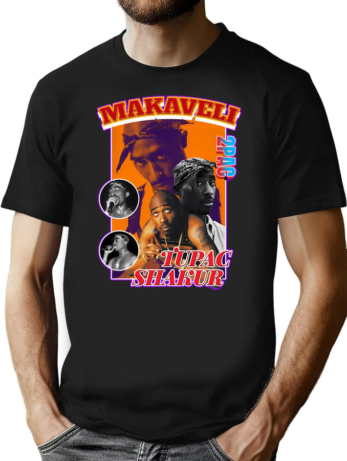 Rapper Bootleg Graphic T-Shirt - Black