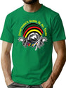 Rasta Raccoon T-Shirt for Men & Women, T-Shirts Graphic Tee - Green