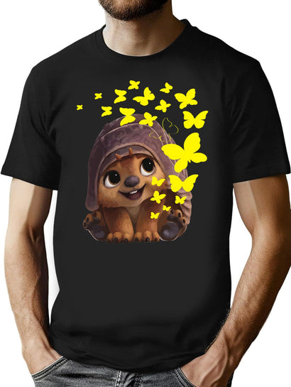 Raya T-Shirt for Men & Women, T-Shirts Graphic Tee - Black