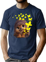 Raya T-Shirt for Men & Women, T-Shirts Graphic Tee - Navy