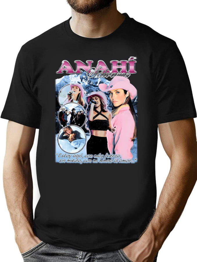Rbd'S Slvame Anah Bootleg Vintage Retro Style Bootleg Graphic T-Shirt - Black