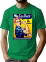 Rbg The Riveter We Can Do It T-Shirt for Men & Women, T-Shirts Graphic Tee - Green