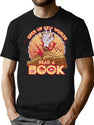 Read A Damn'D Book T-Shirt for Men & Women, T-Shirts Graphic Tee - Black