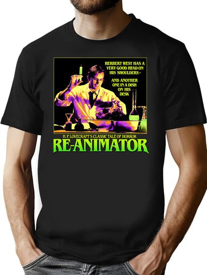 Reanimator T-Shirt for Men & Women, T-Shirts Graphic Tee - Black