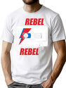 Rebel Rebel - Mixtape - Retro Music Lover T-Shirt for Men & Women, T-Shirts Graphic Tee - White