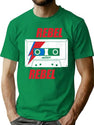 Rebel Rebel - Mixtape - Retro Music Lover T-Shirt for Men & Women, T-Shirts Graphic Tee - Green