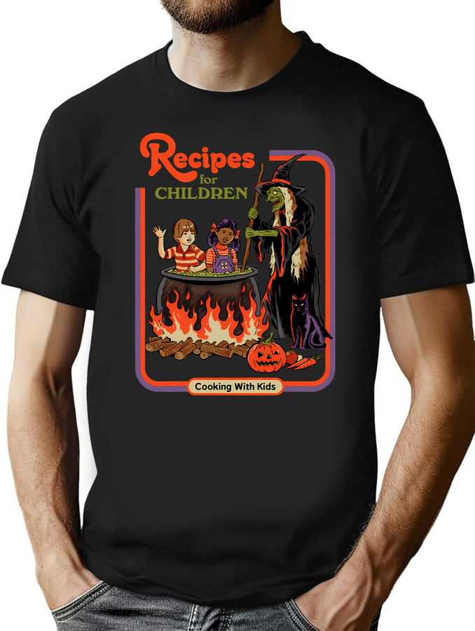 Recipes For Children (1) T-Shirt for Men & Women, T-Shirts Graphic Tee - Black