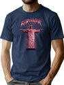 Redeemer 90S Vintage Crack Bootleg Graphic T-Shirt - Navy