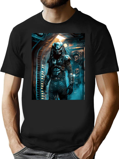 Requiem Of An Intergalactic Predator T-Shirt for Men & Women, T-Shirts Graphic Tee - Black