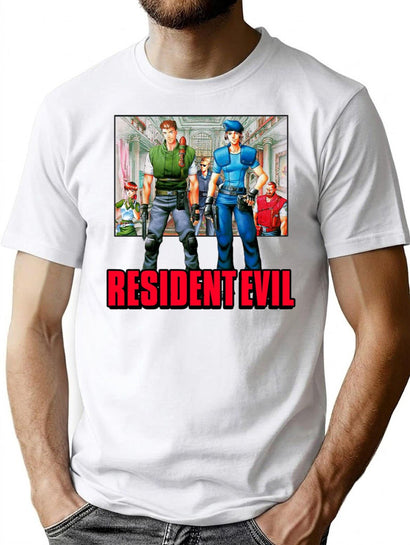 Resident Evil - S.T.A.R.S Classic Premium Heavyweight Cotton T-Shirt - Black