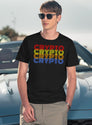 Retro Crypto T-Shirt for Men & Women, T-Shirts Graphic Tee - Navy