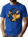 Retro Delivery Dog T-Shirt for Men & Women, T-Shirts Graphic Tee - Blue