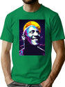Retro Dwayne Face Art Vintage T-Shirt for Men & Women, T-Shirts Graphic Tee - Green