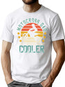 Retro Father'S Day Motocross Dad Like A Regular Dad But Cooler T-Shirt for Men & Women, T-Shirts Graphic Tee - White