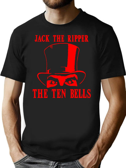 Retro Jack The Ripper. T-Shirt for Men & Women, T-Shirts Graphic Tee - Black