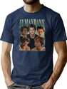 Retro Jj Maybank Vintage Bootleg 90S Style Bootleg Graphic T-Shirt - Navy