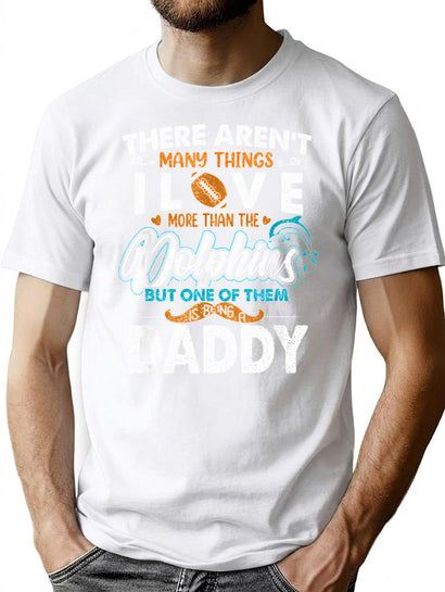 Retro Miami Dolphin Vintage Fathers Day T-Shirt for Men & Women, T-Shirts Graphic Tee - Black