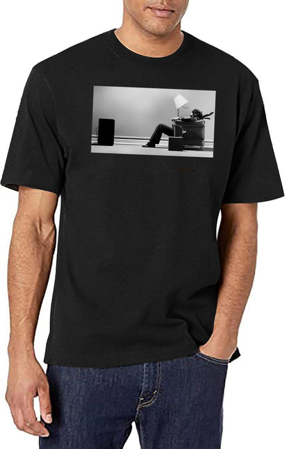 Retro Music (1) T-Shirt for Men & Women, T-Shirts Graphic Tee - Black