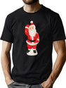 Retro Santa Claus Holiday Lawn Decoration T-Shirt for Men & Women, T-Shirts Graphic Tee - Green