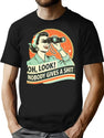 Retro Sarcastic Woman Oh Look Nobody Gives A Sht T-Shirt for Men & Women, T-Shirts Graphic Tee - Black