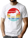 Retro Style T Shirt Silhouette Vintage Goat T-Shirt for Men & Women, T-Shirts Graphic Tee - White