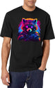 Retro Tanuki Synthwave T-Shirt T-Shirt for Men & Women, T-Shirts Graphic Tee - White