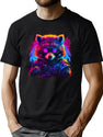 Retro Tanuki Synthwave T-Shirt T-Shirt for Men & Women, T-Shirts Graphic Tee - Green