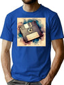 Retro Tech Floppy Disk T-Shirt for Men & Women, T-Shirts Graphic Tee - Blue