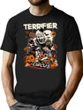 Retro Terrifier Movie T-Shirt for Men & Women, T-Shirts Graphic Tee - Black
