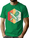 Retro Vintage Baking Supplies Icon T-Shirt for Men & Women, T-Shirts Graphic Tee - Green
