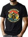 Retro Vintage Beekeeper If I Run You Run Funny Beekeeping Beekeeper Gift T-Shirt for Men & Women, T-Shirts Graphic Tee - Green