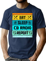Retro Vintage Cb Radio Cb Accessories T-Shirt for Men & Women, T-Shirts Graphic Tee - Navy