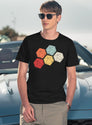 Retro Vintage D20 Roleplaying Game Dice T-Shirt for Men & Women, T-Shirts Graphic Tee - Navy