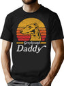 Retro Vintage English Greyhound Daddy T-Shirt for Men & Women, T-Shirts Graphic Tee - Black